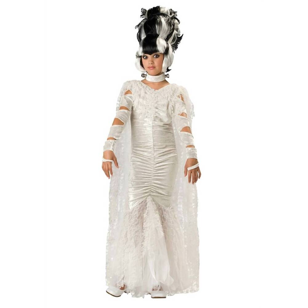NEW INCHARACTER COSTUMES girls monster bride costume in white
